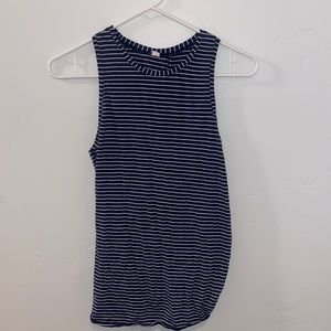 Lululemon Light + Airy Blue/White Striped Tank Top Size S